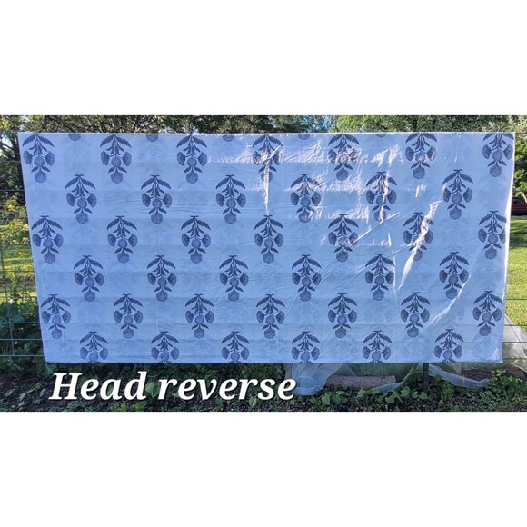 Pottery Barn Organic Cotton CA King Duvet Cover + 2 King Shams Annelyse Gray - Picture 4 of 12